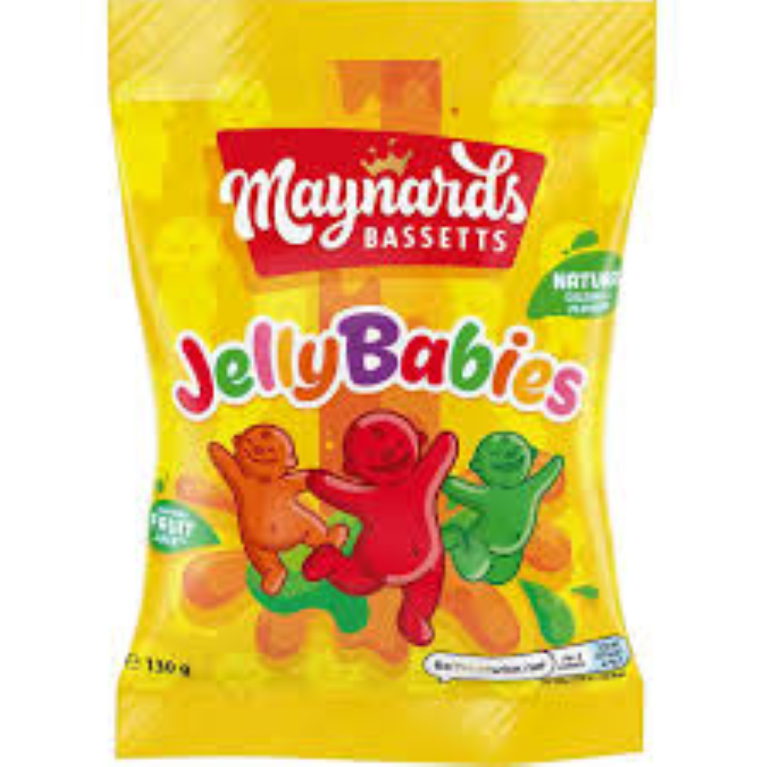 MAYNARDS BASSETS JELLYBABIES 130G